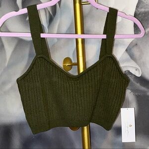 Spiritual Gangster NWT {$78} Sophia Bralette Bralette Color: Spruce